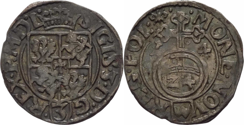 Polonia - Sigismondo III Vasa (1587-1632) - 3 Polker 1614 con variante nella leg...