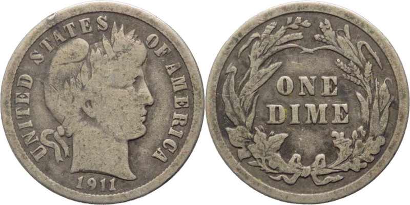 Stati Uniti d'America (dal 1776) - 1 Dime 1911 - KM 113 - Ag 

qMB

SPEDIZIO...