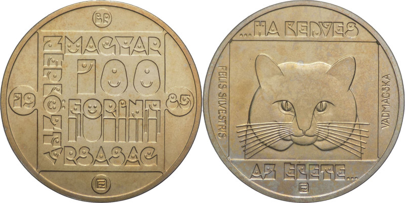 Ungheria - 100 forint 1985 - Gatto selvatico - KM# 646 - Ottone-Nichel

FDC
...