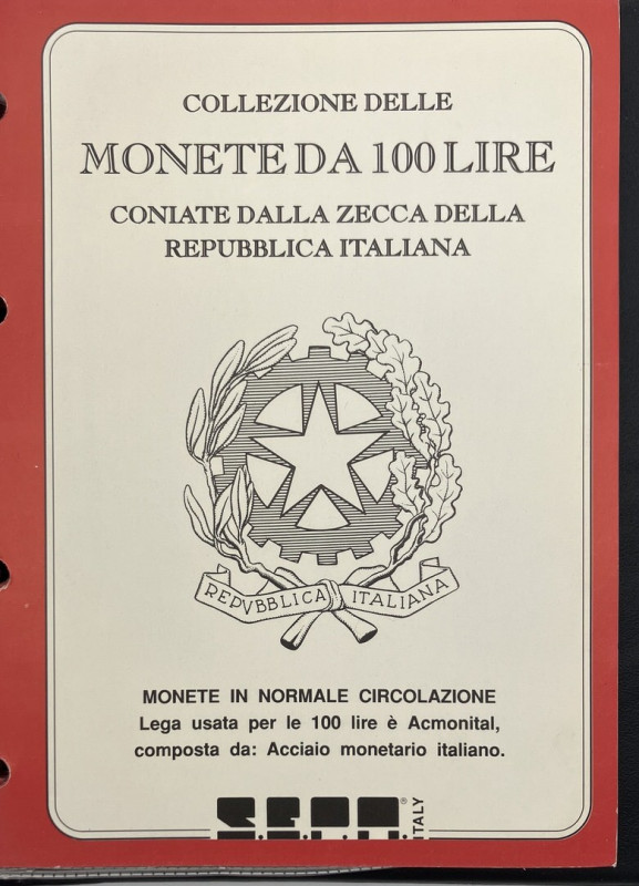 Repubblica Italiana - Monetazione in lire (1946-2001) - Album contenente 47 esem...