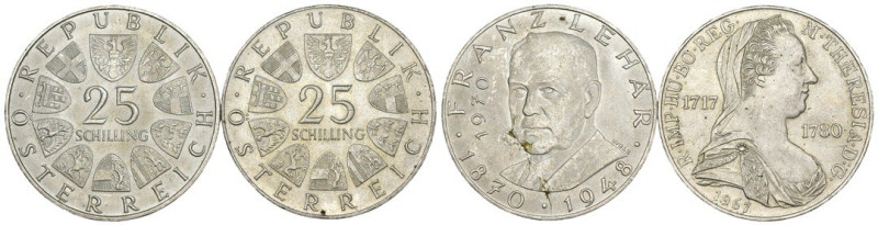 Austria - Lotto n.2 Monete da 25 Schilling 1948, 1967 - Ag

med.BB+

SPEDIZI...