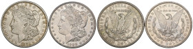 Stati Uniti d'America - Lotto n.2 Monete da 1 Dollaro Morgan 1900, Philadelphia e 1 Dollaro Morgan 1921 San Francisco - Ag

med.BB+/qSPL

SPEDIZIO...