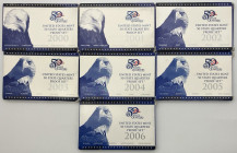 Stati Uniti d'America (1776-oggi) - Lotto di 7 Proof Set "50 State Quarters" - dal 2000 al 2006 - Sigillatura e scatola di zecca con certificato

SP...