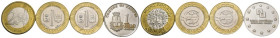 Lotto - n.4 Medaglie Euro pattern - composto da: 2 Euro EXPO Milano 2015 - 1 Euro Pontassieve 1997/1998 x2 - 1 Euro Comune di Padova

med.SPL+

SP...