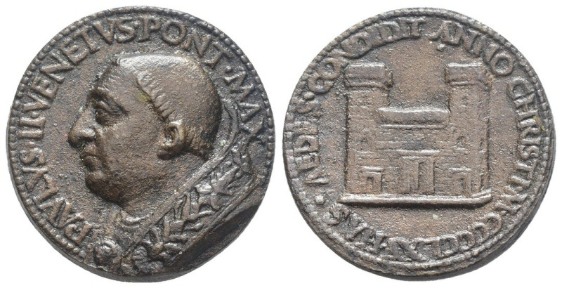 Paolo II (Pietro Barbo) 1464-1471 - Medaglia 1465 - D/ busto con piviale a sinis...