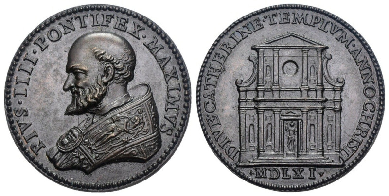 Pio IV (1559 - 1565) - Medaglia 1561 - AE - gr. 19,74; Ø mm 33,5 - coniazione po...