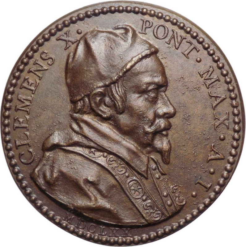 Medaglia - Clemente X, Atieri (1670-1676) Elezione al pontificato Anno I° 1670 -...