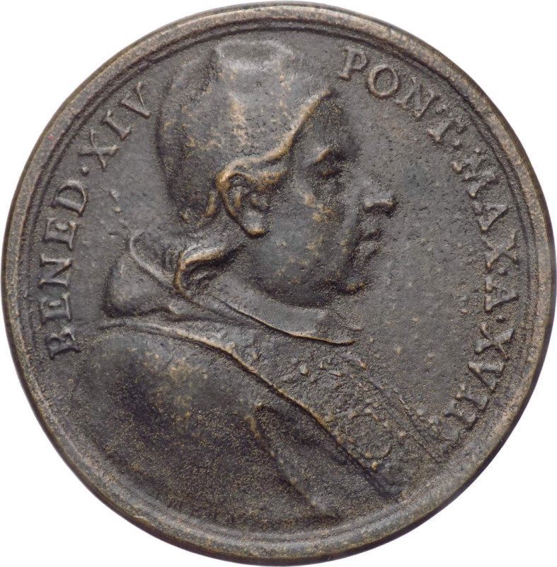 Medaglia - Benedetto XIV (Lorenzo Lambertini) 1740-1758 - A. XVII “Restauro del ...