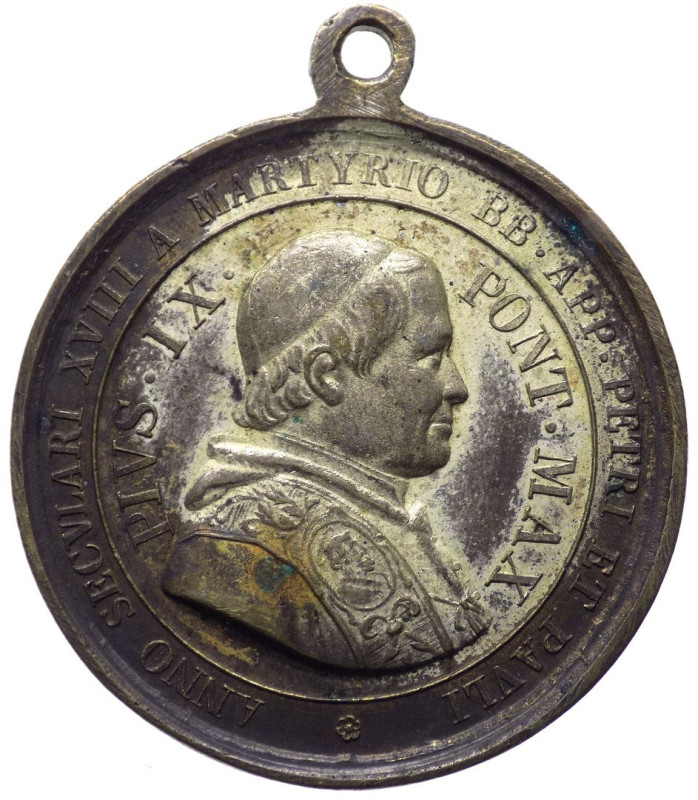 Pio IX , Mastai Ferretti (1846-1878) - medaglia emessa nel 1867 commemorativa de...