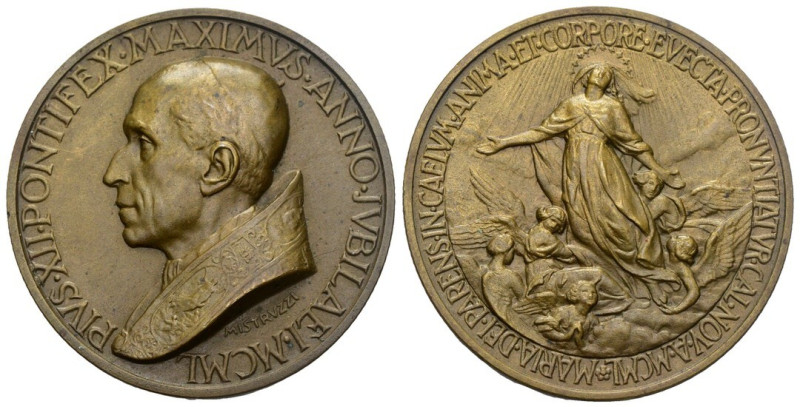 Pio XII (Eugenio Pacelli) 1939-1958 - Medaglia 1950 celebrativa della proclamazi...