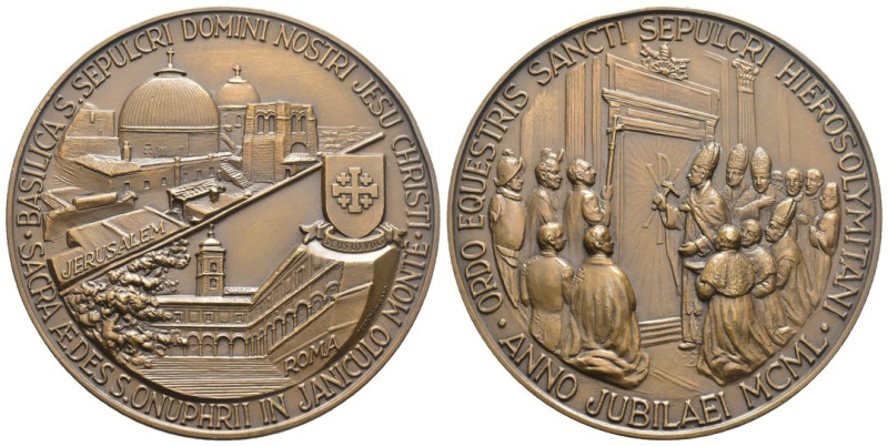Pio XII (Eugenio Pacelli) 1939-1958 - Medaglia 1950 Anno Santo - AE - gr. 230; Ø...