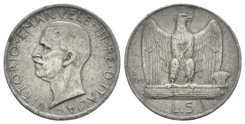 FALSI D'EPOCA - Vittorio Emanuele III - 5 lire Aquilotto 1930

SPEDIZIONE IN T...