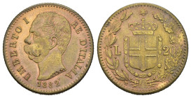 FALSO - Umberto I - 20 lire - 1882 - gr. 4,54

SPEDIZIONE IN TUTTO IL MONDO - WORLDWIDE SHIPPING