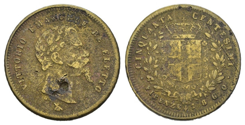 FALSO - Vittorio Emanuele II - 50 Centesimi 1860 - gr. 2,09

SPEDIZIONE IN TUT...