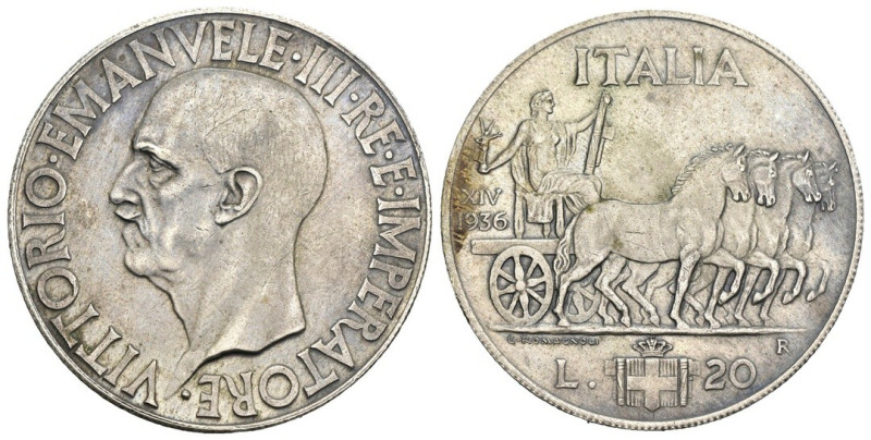 FALSO - Vittorio Emanuele III - 20 lire 1936 - gr. 21,25

SPEDIZIONE IN TUTTO ...