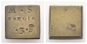 Peso Monetale - Quadrato - Savoia - Punzoni vari - gr. 17,57

qSPL

SPEDIZIONE SOLO IN ITALIA - SHIPPING ONLY IN ITALY