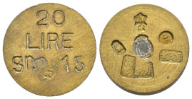 Peso Monetale - Italia - 20 Lire - Punzoni vari - gr. 15

qSPL

SPEDIZIONE SOLO IN ITALIA - SHIPPING ONLY IN ITALY