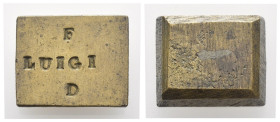 Peso Monetale - Quadrato - Francia - Luigi - gr. 15,23

BB+

SPEDIZIONE SOLO IN ITALIA - SHIPPING ONLY IN ITALY