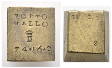 Peso Monetale - Quadrato - Portogallo - Punzoni vari - gr. 28,54

BB+

SPEDIZIONE SOLO IN ITALIA - SHIPPING ONLY IN ITALY