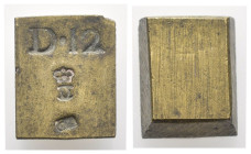 Peso Monetale - Quadrato - Punzoni vari, da studio - gr. 15,36

BB+

SPEDIZIONE SOLO IN ITALIA - SHIPPING ONLY IN ITALY