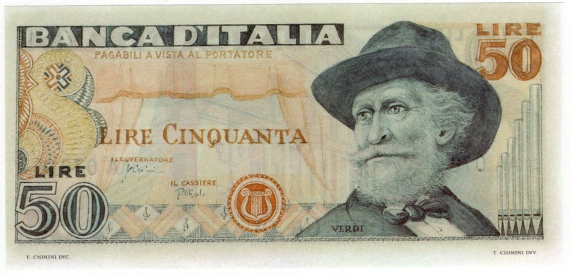 Repubblica Italiana - Banca d'Italia - 50 Lire Verdi - Prova di Stampa 

FDS
...