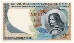 Repubblica Italiana - Istituto Poligrafico e Zecca di Stato - Campione Specimen - "Volto Femminile con capelli sciolti" - Emissione: dal 1978 - RARA -...