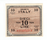 Occupazioni Straniere nei territori Italiani - Occupazione Americana dell'Italia - 10 AM Lire 1943 A - FLC - Crapanzano OS57A 

SPL+

SPEDIZIONE S...