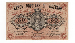 Biglietto Fiduciario - Banca Popolare di Vigevano da 50 Centesimi 1872 - RR MOLTO RARA - Gamberini n.1812 - NON EMESSO

SPL

SPEDIZIONE SOLO IN IT...
