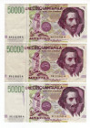Repubblica Italiana - Lotto di 3 banconote da 50.000 Lire Bernini II° tipo - Serie Sostitutive: XA, XB, XC

da BB a qSPL

SPEDIZIONE IN TUTTO IL M...