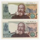 Repubblica Italiana - Lotto n.2 Banconote da 2000 Lire "Galileo" 

FDS

SPEDIZIONE IN TUTTO IL MONDO - WORLDWIDE SHIPPING