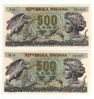 Repubblica Italiana - Lotto n.2 Banconote da 500 Lire "Aretusa" 1970 - Crapanzano BS60

da SPL a qFDS

SPEDIZIONE IN TUTTO IL MONDO - WORLDWIDE SH...