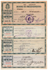 Lotto n. 4 Buoni composto da: Buono di Prelevamento, da 500 Lire, Foggia, Calzature - n.2 da 1000 Lire, Lecce;Taranto, Calzature - 1500 Lire, Bari, Ca...