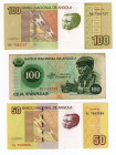 Angola - lotto di 3 banconote: 100 Kwanzas 1976, 50 Kwanzas 2012, 25 Kwanzas 2012

da qBB a SPL

SPEDIZIONE IN TUTTO IL MONDO - WORLDWIDE SHIPPING