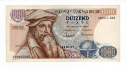 Belgio - 1000 Frank "Mercator" 1967 - P#136 - Leggere pieghe

BB+/qSPL

SPEDIZIONE IN TUTTO IL MONDO - WORLDWIDE SHIPPING
