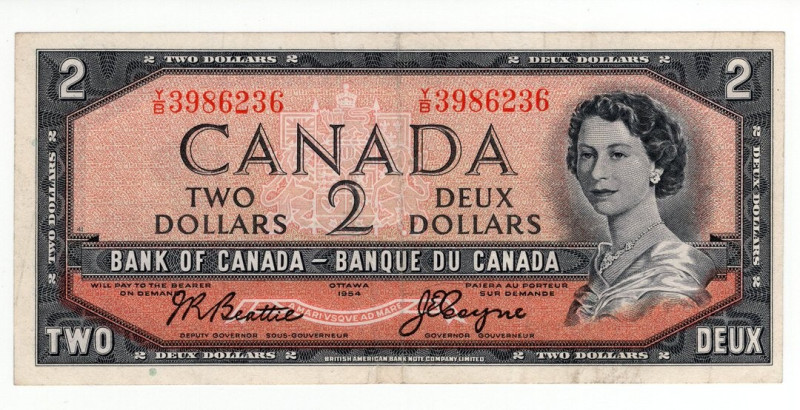 Canada - Elisabetta II (1952-2022) 2 Dollari 1954 - P#67

BB/SPL

SPEDIZIONE...