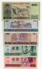 Cina - Lotto n.5 Banconote composto da: 1 Yuan 1980, 2 Yuan 1980, 5 Yuan 1980, 10 Yuan 1980, 50 yuan 1990

da BB+ a qFDS

SPEDIZIONE IN TUTTO IL M...