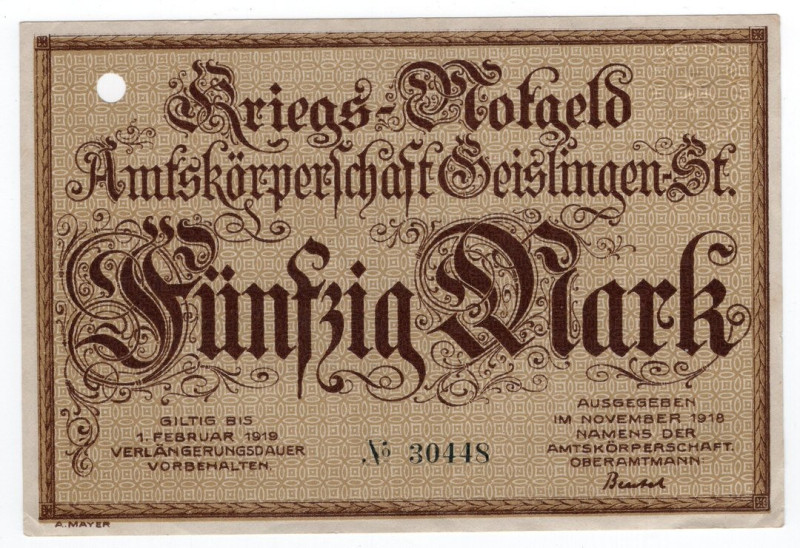 Germania - 50 Marchi 1919 - pieghe, unghiate

SPL-

SPEDIZIONE SOLO IN ITALI...