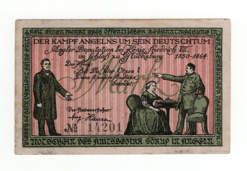 Germania - Notgeld - Sorup in Augeen - 1 Papier Mark 1919 - Grabowski 1231.29
...