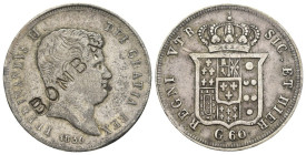 Regno delle Due Sicilie - Ferdinando II (1830-1859) - Mezza Piastra da 60 Grana 1836 - Gig.96 - Ag - D/ Dicitura "BOMBA"

BB+

SPEDIZIONE SOLO IN ...