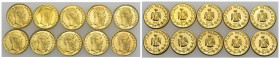 Messico - Massimiliano I (1863-1867) - Lotto di 10 gettoni 1865 (i famosi c.d. "Messicanini") - Au - gr. 3,17

SPEDIZIONE SOLO IN ITALIA - SHIPPING ...