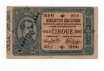 Biglietto pubblicitario del "Amido Borace Banfi" su modello del 5 Lire Umberto I

SPEDIZIONE SOLO IN ITALIA - SHIPPING ONLY IN ITALY
