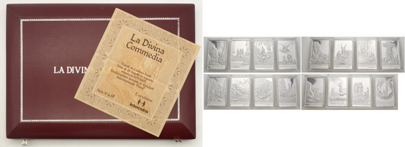 Collezione di n.28 Lingotti in Argento a tema Divina Commedia Dante Alighieri - ...