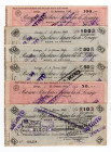 Banca Popolare di Lonigo - Lotto di 6 assegni: 2 esemplari da 100 Lire; 3 esemplari da 50 Lire; 1 esemplare da 10 Lire - 1943/1945

SPEDIZIONE SOLO ...