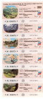 Lotto n.6 Miniassegni - Canazei, 1977, Cassa di Risparmio di Trento e Rovereto da 100, 150, 200, 250, 300, 350 Lire - Azienda Autonoma di Soggiorno Ca...