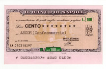Miniassegno - Napoli, 1976, Il Banco di Napoli da 100 Lire - Ascom "Confcommercio"

FDS

SPEDIZIONE IN TUTTO IL MONDO - WORLDWIDE SHIPPING