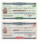 Lotto n.2 Miniassegni - Roma, 1976, Il Banco di Santo Spirito da 100, 150 Lire - Unione dei Commercianti della Provincia di Caserta

FDS

SPEDIZIO...
