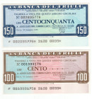Lotto n.2 Miniassegni - Udine, 1976, La Banca del Friuli da 100, 150 Lire - Ass.Commercianti Provincia di Udine 

FDS

SPEDIZIONE IN TUTTO IL MOND...