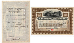 Stati Uniti - New York, Ontario e Western Railway Co. - Titolo Azionario da 10 Azioni 1927 - Fori "CANCELLED"

BB+

SPEDIZIONE SOLO IN ITALIA - SH...