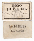 Lotto di 2 buoni alimentari per il ritiro di generi alimentari Parrocchia di San Lorenzo (Bologna?) DA CERCARE E CLASSIFICARE

SPEDIZIONE SOLO IN IT...