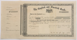 Banca inglese e svedese - titolo azionario da 50 sterline con matrice - SPECIMEN

SPEDIZIONE SOLO IN ITALIA - SHIPPING ONLY IN ITALY